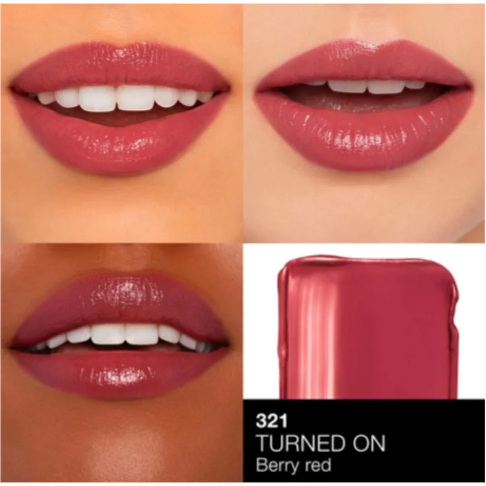 NARS Afterglow Sensual Shine Lipstick Turned On 321 NIB